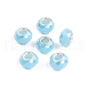 Imitation Jade Glass European Beads GPDL-N004-B14mm-A03-1
