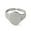 304 Stainless Steel Open Cuff Ring RJEW-L110-013P-2