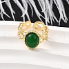 304 Stainless Steel Cuff Rings for Women RJEW-U062-02A-02G-1