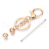 Alloy Bar Beadable Keychain for Jewelry Making DIY Crafts KEYC-A011-01KCG-3