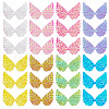 GOMAKERER 40Pcs 8 Colors Sparkling Cloth Cabochons FIND-GO0001-86-1