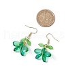 304 Stainless Steel Glass Dangle Earrings EJEW-MZ00433-4