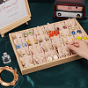 SOFPLATE 1 Set 24-Slot Wood Necklace Display Organizer Case with Velvet NDIS-SP0001-02-3