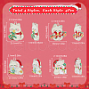 SUNNYCLUE 16Pcs 4 Styles Christmas Theme Alloy Enamel Pendants ENAM-SC0005-35-2