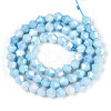 Electroplate Bicone Glass Beads Strands EGLA-T021-6mm-16-08-2