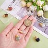 6Pcs 6 Styles Natural & Synthetic Gemstone Brass Pendants G-SZ0002-11-3