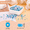 Opaque Glass Round Seed Beads GLAA-TAC0025-07A-01-11