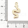 Alloy Rhinestone Pendants FIND-U026-21G-3