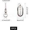 Unicraftale 304 Stainless Steel Box Clasps STAS-UN0005-15P-2