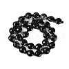 Natural Black Tourmaline Beads Strands G-B094-A12-01-4