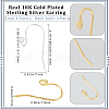 Beebeecraft 2 Colors 925 Sterling Silver Earring Hooks STER-BBC0006-24A-2