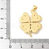 Brass Micro Pave Cubic Zirconia Pendants KK-U053-23G-3