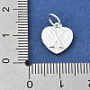 925 Sterling Silver Heart with Capital Letter Charms STER-S009-13X-S-3