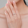 925 Sterling Silver Micro Pave Cubic Zirconia Finger Rings for Women FS-WGD3007-01-1