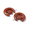 Natural Red Jasper Pendants G-Z086-01P-12-2