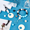 SUNNYCLUE DIY Silicone Beads Bulk Pendant Bracelet Making Kit DIY-SC0024-67-4