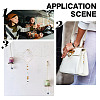 Shell and Acrylic Beaded Car Hanging Decorations HJEW-DR00018-7