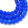 Baking Painted Imitation Jade Glass Round Bead Strands X-DGLA-Q021-10mm-33-1