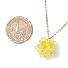 Handmade Glass Seed Beaded Star Pendant 304 Stainless Steel Cable Chain Necklaces for Women NJEW-MZ00118-03-3