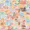 50Pcs Snail PVC Waterproof Self-Adhesive Stickers PW-WG70218-01-2