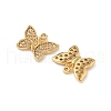 304 Stainless Steel Rhinestone Pendants STAS-U057-01G-02-2