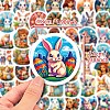 Easter Rabbit Paper Sticker STIC-C013-02-3