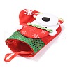 Cloth Hanging Christmas Stocking HJEW-B003-14-3