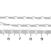 Brass Figaro Chains Necklaces for Women NJEW-D302-01P-3