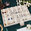 SOFPLATE 1Pc Linen Jewelry Pendant Necklace Storage Box with 24 Compartments AJEW-SP0001-05-4