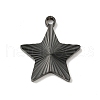 Ion Plating(IP) 304 Stainless Steel Pendants STAS-D025-04B-02-1