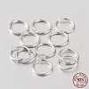 Anti-Tarnish Rhodium Plated 925 Sterling Silver Open Jump Rings STER-I005-32-8mm-3