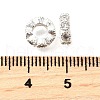 Flat Round Brass Micro Pave Cubic Zirconia Spacer Beads KK-L230-02P-02-2