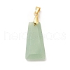 Natural Green Aventurine Pendants G-C045-01G-G-2