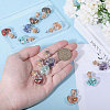 Heart Glass Bottle Pendants PALLOY-CA00004-3