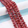 Dyed Natural Jade Beads Strands X-G-D434-8mm-08-1-1