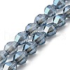 Electroplate Glass Beads Strands EGLA-L045-H-FR01-1