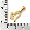 PVD Vacuum Plating 304 Stainless Steel Pendants STAS-B053-13G-3