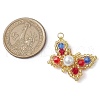 Seed Beads Beaded Charms PALLOY-MZ00345-3
