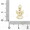 Brass Micro Pave Cubic Zirconia Charms ZIRC-I356-40G-3