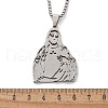 304 Stainless Steel Religion Pendant Necklaces NJEW-Z058-05P-5