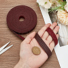 Flat Imitation Leather Cord OCOR-WH0086-69A-02-3