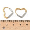 304 Stainless Steel Two Tone Hoop Earrings EJEW-P313-01A-G-5