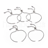 Adjustable 304 Stainless Steel Slider Bracelets Making STAS-CJ0002-41P-1