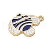 Ocean Theme Alloy Enamel Pendants ENAM-A009-02G-09-2