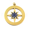 Ion Plating(IP) 304 Stainless Steel Pendants STAS-O003-11G-1