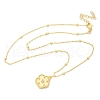 Brass Micro Pave Clear Cubic Zirconia Pendants Necklaces NJEW-M088-03G-01-2