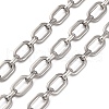 304 Stainless Steel Rectangle Link Chains CHS-S012-26P-A-1