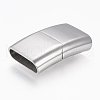 Tarnish Resistant 304 Stainless Steel Magnetic Clasps with Glue-in Ends STAS-F130-23P-1