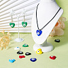 Cheriswelry 16Pcs 8 Colors Handmade Evil Eye Lampwork Pendants LAMP-CW0001-08-7