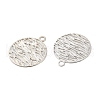 Long-Lasting Plated Brass Filigree Charms KK-K336-24P-2